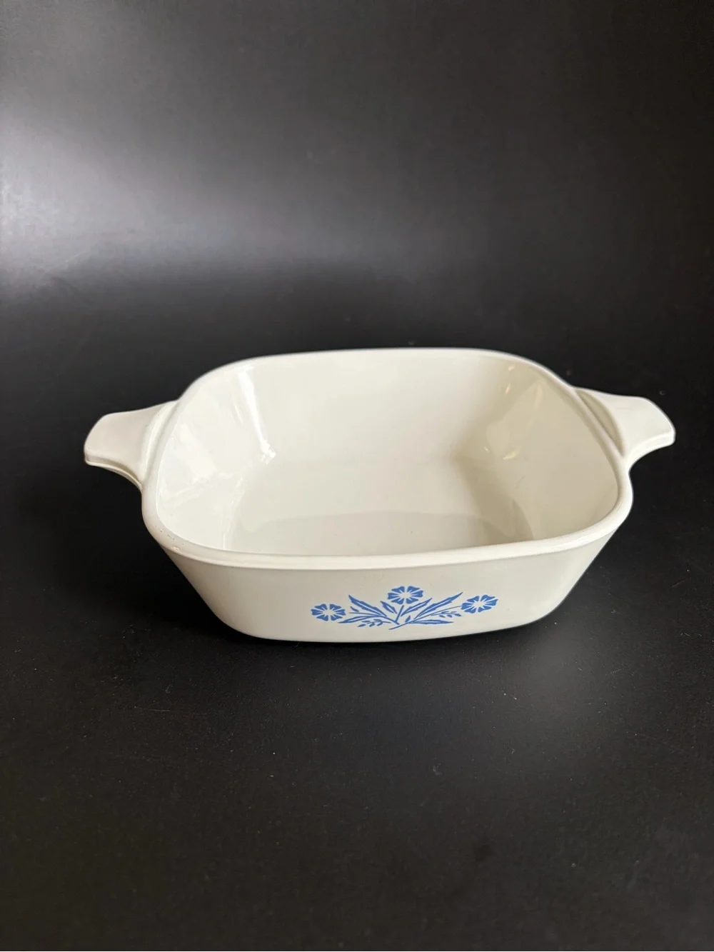 Two Petite Pans by Corning in Cornflower Blue P-41, set of 2